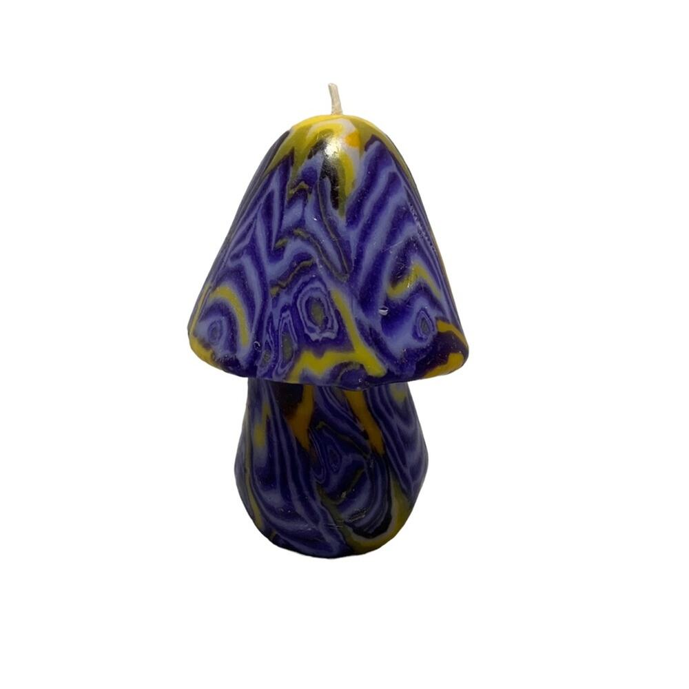 Vintage Psychedelic Mushroom Candle Unlit Halloween Decor Harry Potter Gothic